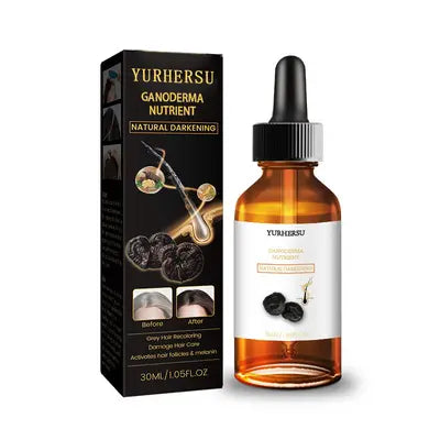 Anti-Greying Hair spray , Drakkar spray for Hair, Organic Ganoderma, Inverted Essence for Grey Hair, Darkens Your Hair Naturally Without Damaging (30ML)